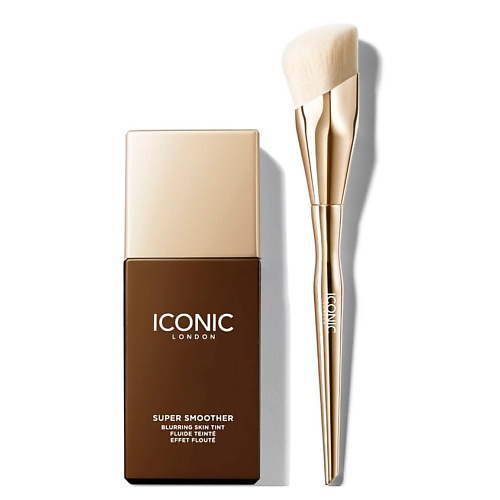 ICONIC LONDON Набор для лица Super Smoother Blurring Тональный крем+Кисть #1