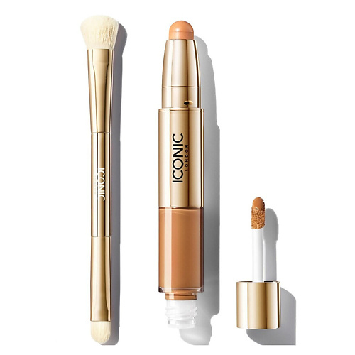 ICONIC LONDON Набор: Консилер Radiant + Кисть для консилера Concealer Duo Brush #1