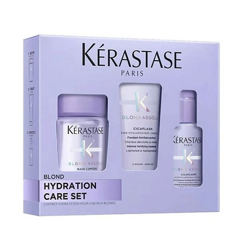 KERASTASE Набор Blond Absolu Discovery Set: Шампунь + Кондиционер + Несмываемый кондиционер #1