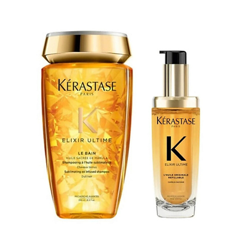 KERASTASE Набор Elixir Ultime: Шампунь Le Bain + Масло для волос L'Huile Originale #1