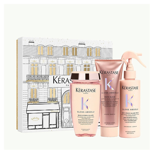 KERASTASE Набор Gloss Absolu Light X-Mas Set: Шампунь + Кондиционер + Спрей #1