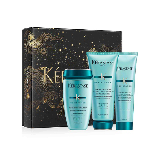 KERASTASE Набор Résistance: Шампунь+ Кондиционер + Термозащитный уход #1