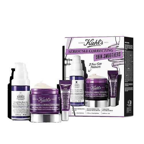 KIEHL'S Антивозрастной набор  Seriously Correcting Skin Smoothers #1