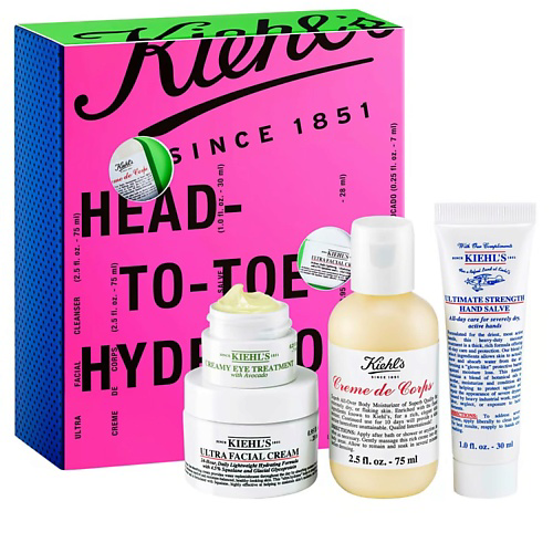 KIEHL'S Набор для лица и тела Mighty Moisture Essentials Set #1