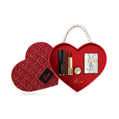 LANCOME Набор: L’Absolu Rouge Matte + Пробник парфюмерной воды YSL Libre + Подарочная коробка #1