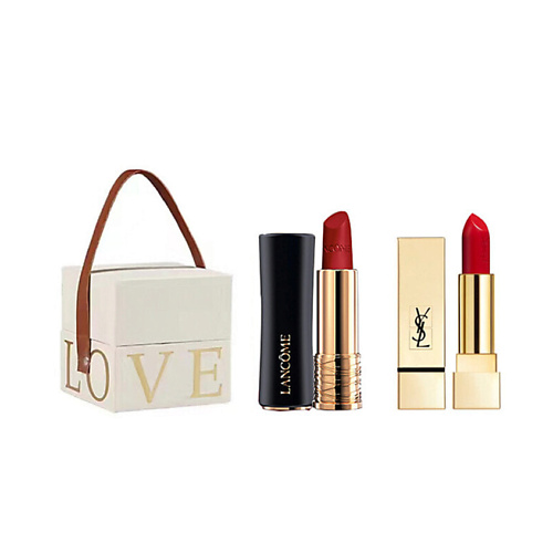LANCOME Набор помад  L’Absolu Rouge Drama Matte& Yves Saint Laurent Rouge Pur Couture #1