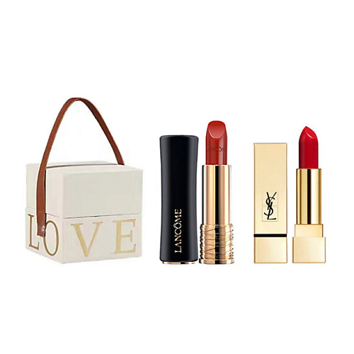 LANCOME Набор помад L’Absolu Rouge Cream & Yves Saint Laurent Rouge Pur Couture #1