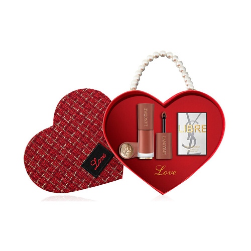 LANCOME Подарочный набор: Матовая помада  L’Absolu Rouge Intimatte + Пробник YSL Libre #1