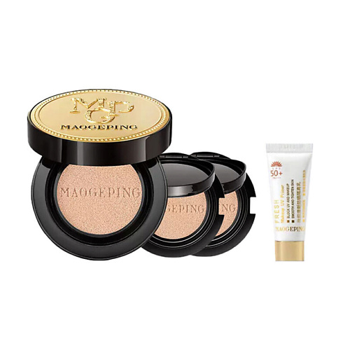 MAOGEPING Набор Luxury Caviar Flawless Cushion + пробник солнцезащитного крема #1