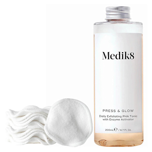 MEDIK8 Набор Press & Glow Refill and Cotton Pads #1