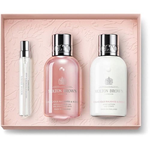 MOLTON BROWN Набор для ухода за телом Delicious Rhubarb & Rose Travel #1