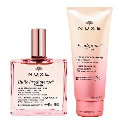 NUXE Набор Prodigieux Floral Duo: Гель для душа + Сухое масло для лица, тела и волос #1