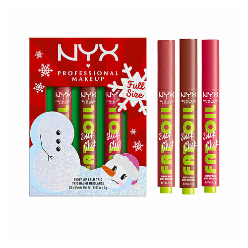NYX Professional Makeup NYX PROFESSIONAL MAKEUP Набор бальзамов для губ Fat Oil Slick Trio #1