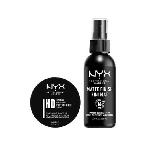 NYX Professional Makeup NYX PROFESSIONAL MAKEUP Набор: Пудра HD Finishing Powder + Спрей-фиксатор Matte Finish Setting Spray #1