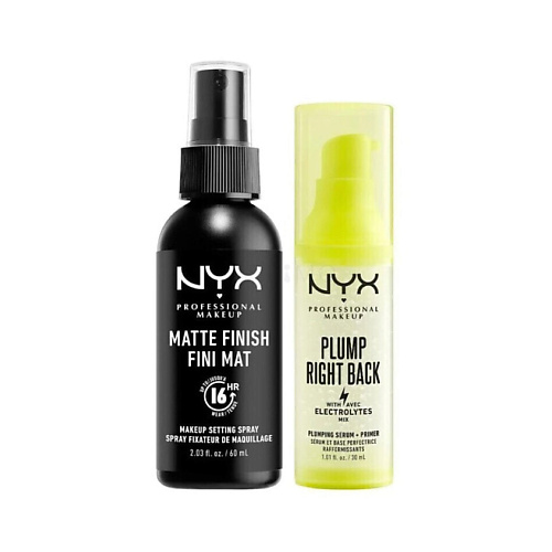 NYX Professional Makeup NYX PROFESSIONAL MAKEUP Набор: Фиксатор Matte Finish Setting Spray + Сыворотка Plump Right Back #1