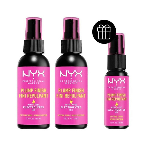NYX Professional Makeup NYX PROFESSIONAL MAKEUP Набор спреев для фиксации макияжа Plump Finish Setting Spray Set #1