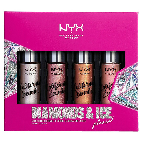 NYX Professional Makeup NYX PROFESSIONAL MAKEUP НАбор для макияжа лица Makeup Diamonds & Ice, Please Shimmer Body Oil #1