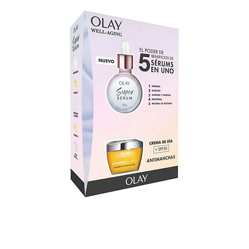 OLAY Набор: Сыворотка Super Serum + Крем для лица Vitamin C + SPF 30 #1