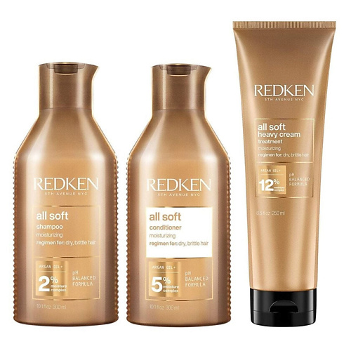 REDKEN Набор All Soft Heavy Cream Bundle: Шампунь + Кондиционер + Маска #1