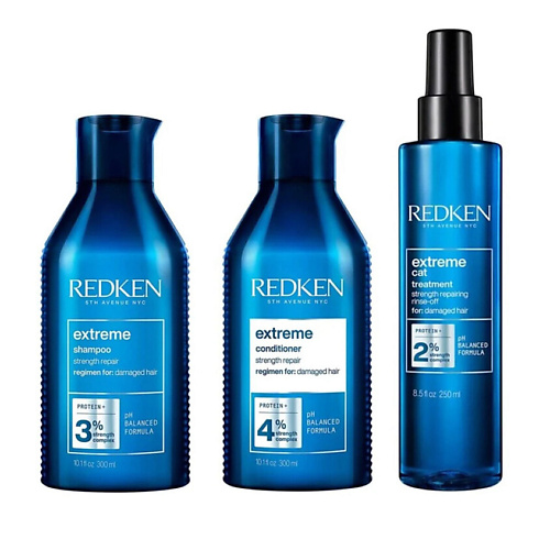 REDKEN Набор Extreme Strength Repair Bundle: Шампунь- Кондиционер + Спрей-уход #1