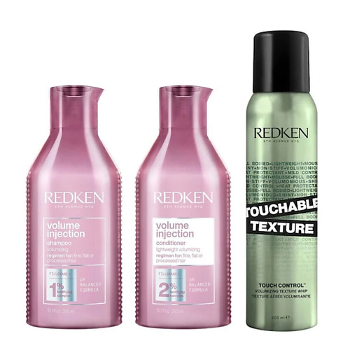 REDKEN Набор Volume Injection + Touchable Texture Bundle #1