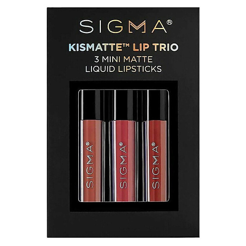 SIGMA BEAUTY Набор средств для губ Kismatte Lip Trio #1