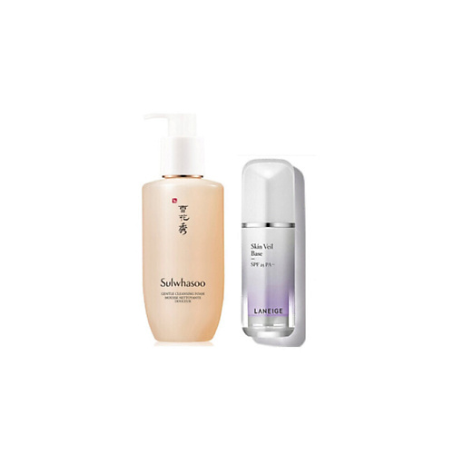 SULWHASOO Набор: Пенка для умывания Gentle Cleansing Foam + Laneige skin Veil #1