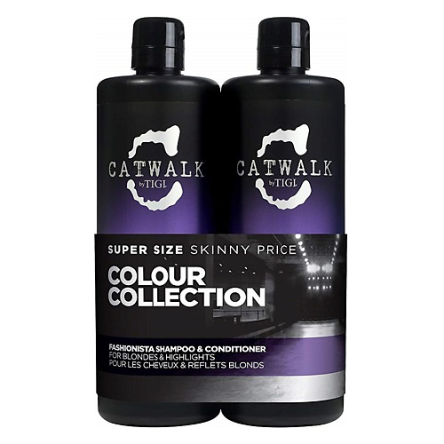 TIGI Набор средств для светлых волос Catwalk Fashionista Violet Duo #1