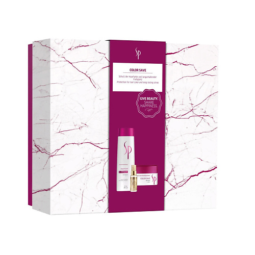 WELLA Набор средств по уходу за окрашенными волосами SP Color Save Hair Care Set Beauty #1
