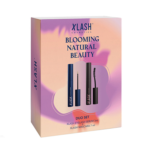 XLASH COSMETICS Набор-дуэт BLOOMING NATURAL BEAUTY DUO SET: сыворотка для роста ресниц и термотушь #1