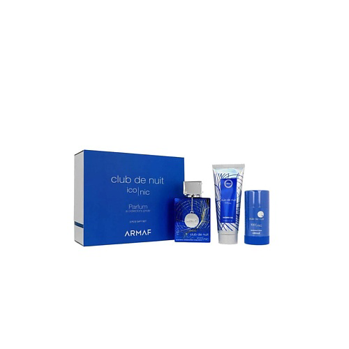 ARMAF PERFUMES Набор Club De Nuit Blue Iconic: Парфюмерная вода + Дезодорант-стик + Гель для душа #1