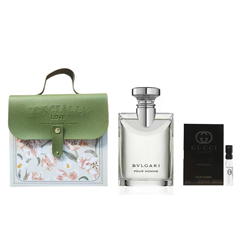 BVLGARI Туалетная вода Pour Homme + Пробник  Gucci Guilty Parfum Pour Homme + Подарочная сумка #1