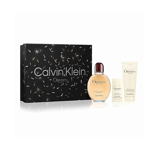CALVIN KLEIN Парфюмерный набор Obsession for Men: Туалетная вода + Бальзам после бритья + Дезодорант #1