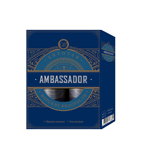 COMPLIMENT Набор MEN: Шампунь для волос + гель для душа Ambassador №1120 #1