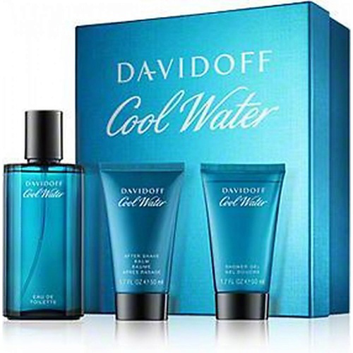DAVIDOFF Набор Cool Water: Туалетная вода + Гель для душа + Бальзам после бритья #1