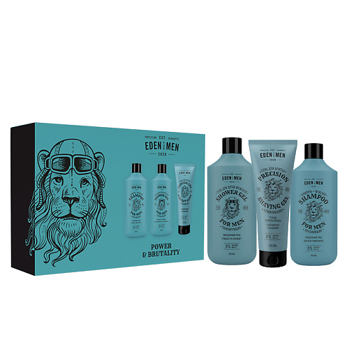 EDEN Подарочный набор For men шампунь+гель для душа+гель для бритья увлажняющий #1