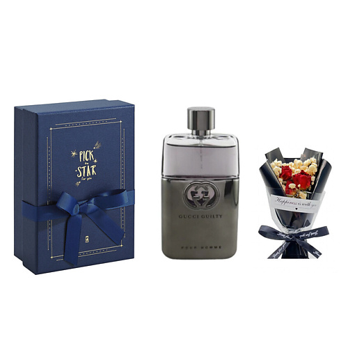 GUCCI Туалетная вода Guilty Pour Homme Gucci + Подарочная упаковка+ Букет #1