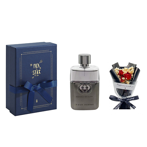 GUCCI Туалетная вода Guilty Pour Homme Gucci + Подарочная упаковка+ Букет #1