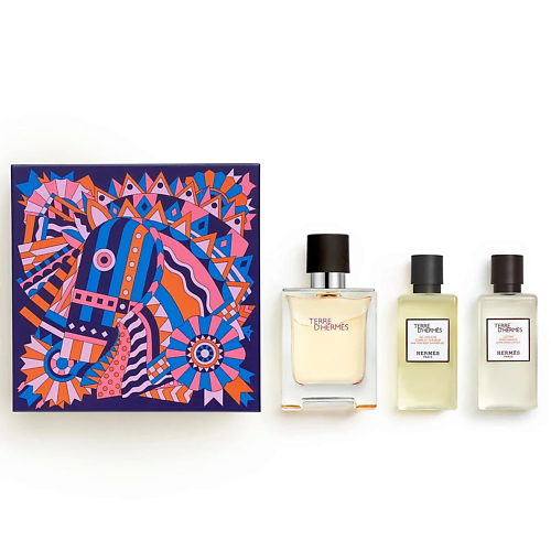 HERMÈS HERMES Набор Terre D'Hermes: Туалетная вода + Гель для душа + Лосьон после бритья #1