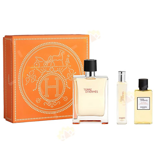 HERMÈS HERMES Набор Terre D'Hermes: Туалетная вода + Миниатюра + Гель для душа #1