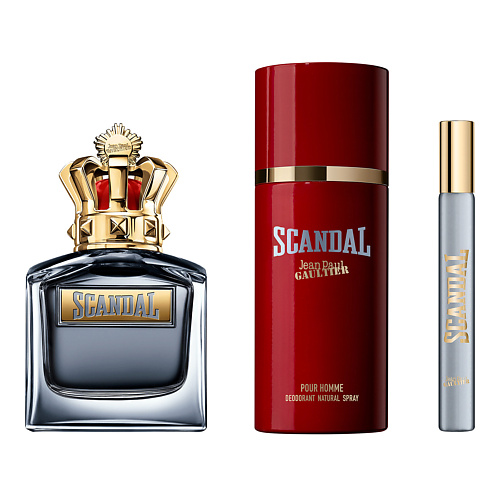 JEAN PAUL GAULTIER Набор Scandal Pour Homme: Туалетная вода + Дезодорант-спрей + Миниатюра #1