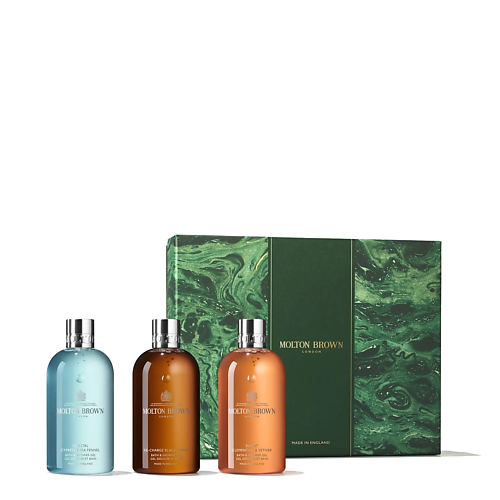 MOLTON BROWN Подарочный набор гелей для душа Woody & Aromatic Body Care Collection #1
