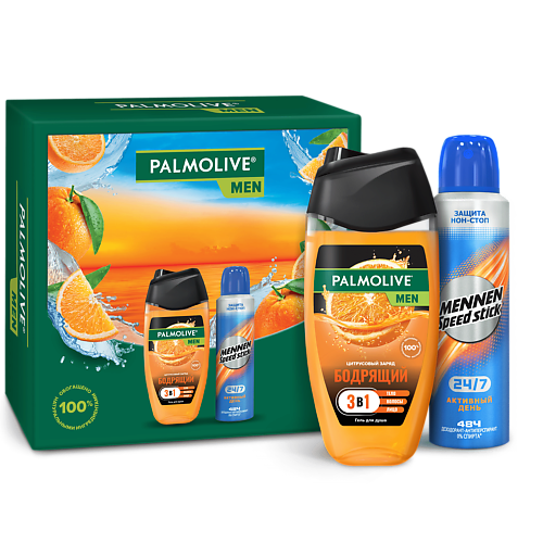PALMOLIVE Men Подарочный набор  "Цитрусовый Заряд для Активного Дня" #1