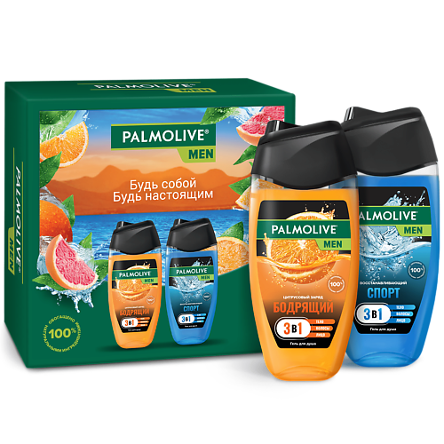 PALMOLIVE Men Подарочный набор  "Восстанавливающий Цитрусовый Заряд" #1