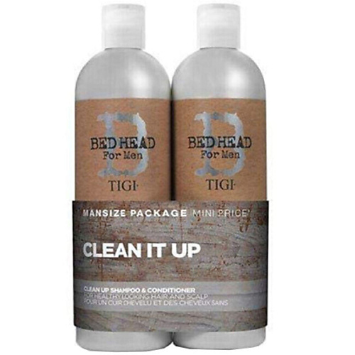 TIGI Набор Bed Head for Men Clean It Up: Шампунь + Кондиционер для волос #1