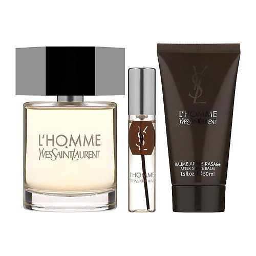 YVES SAINT LAURENT Набор  L'Homme: Туалетная вода + Миниатюра + Бальзам после бритья #1