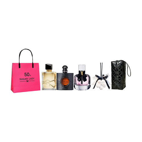 YVES SAINT LAURENT Парфюмерный набор Black Opium +Libre+mon Paris+Ароматическая подвеска #1