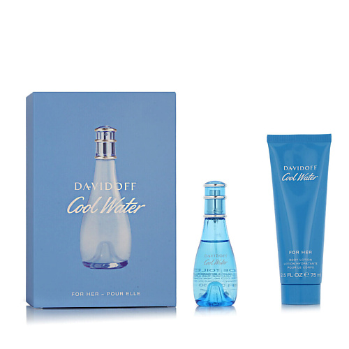 DAVIDOFF Набор Cool Water For Her: Туалетная вода + Лосьон для тела #1