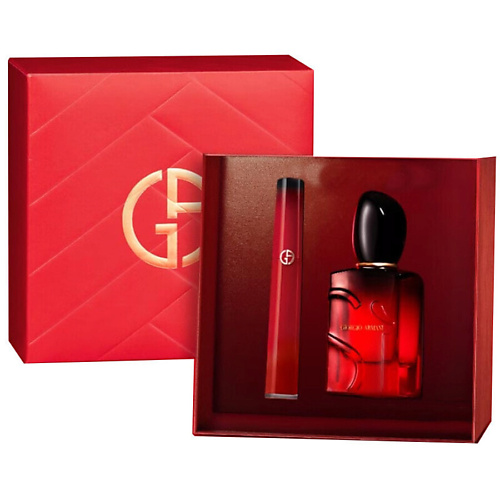 GIORGIO ARMANI Подарочный набор Sì Passione Eau de Parfum Intense+Lip Maestro 50 #1