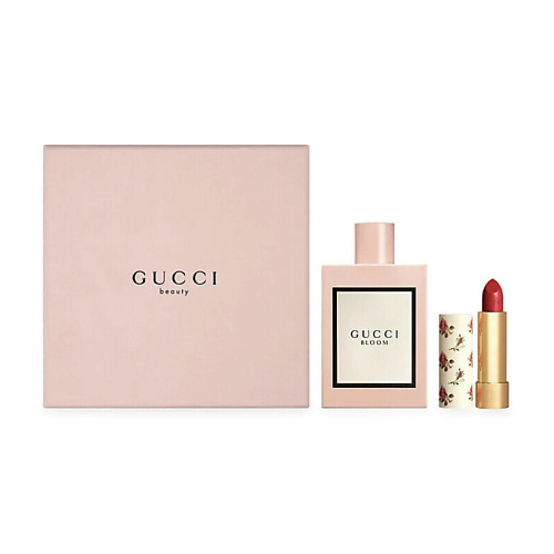 GUCCI Набор Bloom Парфюмерная вода & Помада Rouge à Lèvres Voile Lipstick #1